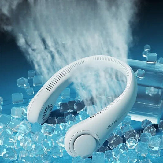 Portable Rechargeable Neck Fan| USB|with large battery