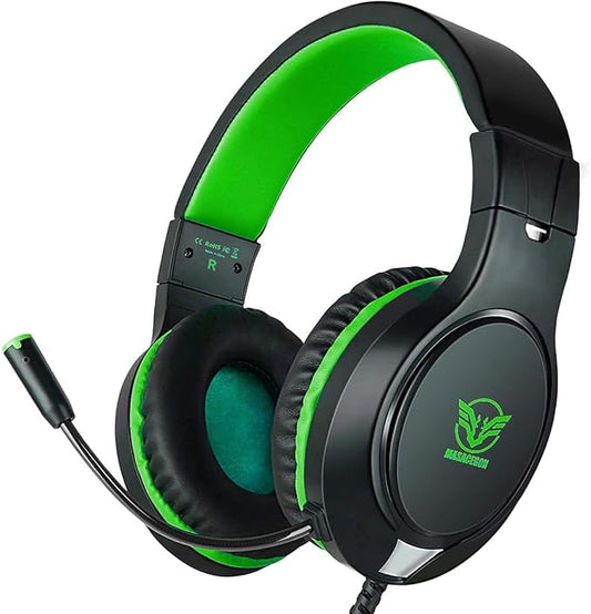 Masacegon Gaming Headset for Gaming |with Noise Canceling Feature