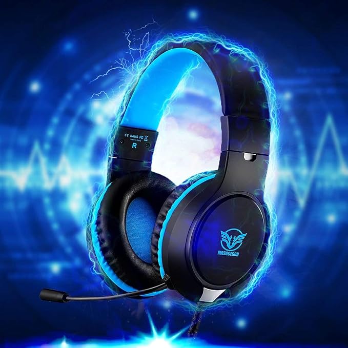 Masacegon Gaming Headset for Gaming |with Noise Canceling Feature