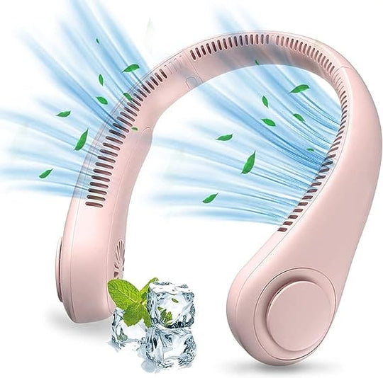 Portable Rechargeable Neck Fan| USB|with large battery
