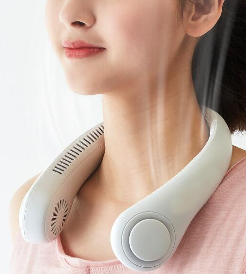 Portable Rechargeable Neck Fan| USB|with large battery